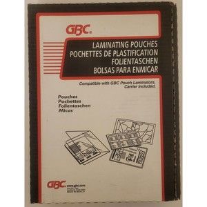 50pk GBC HeatSeal 10mil Laminating Pouches - 11.25" x 8.75" Letter